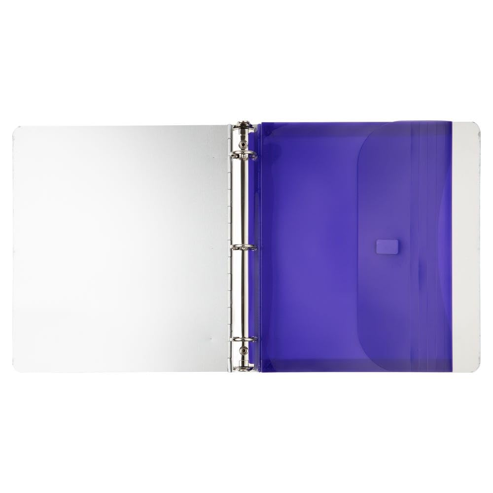 Amazon.com : JAM PAPER Plastic 3 Hole Punch Binder Envelopes with